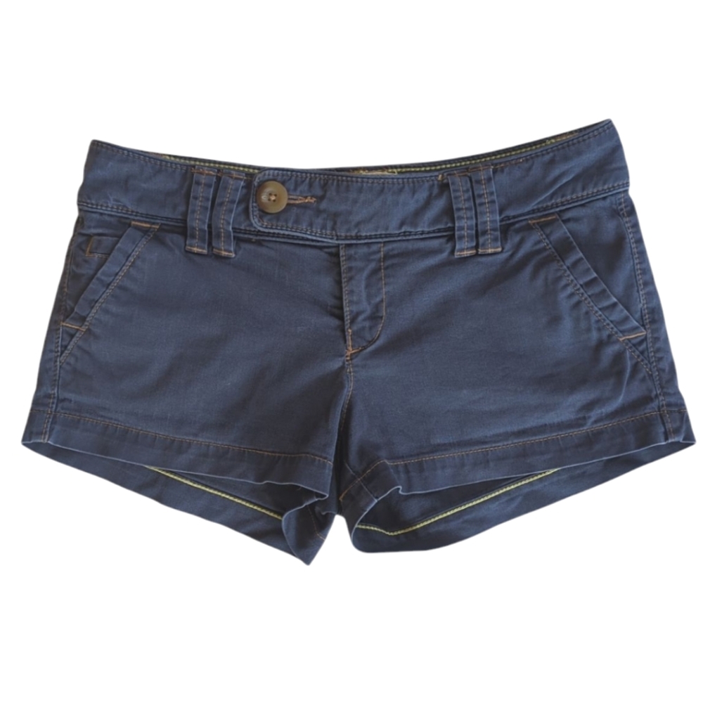 AEO Shorties Shorts 0 Blue Pockets Summer